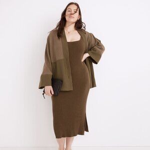 Madewell Brodale Sweater Tank Dress - size L